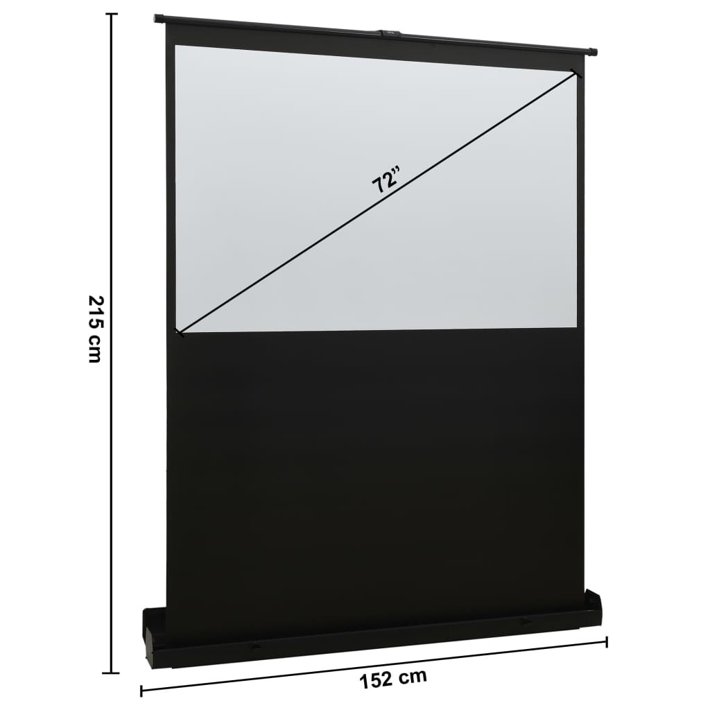 Floor Rising Projection Screen 72" 4:3